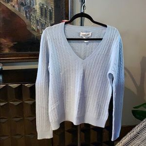Bloomingdales cable cashmere sweater